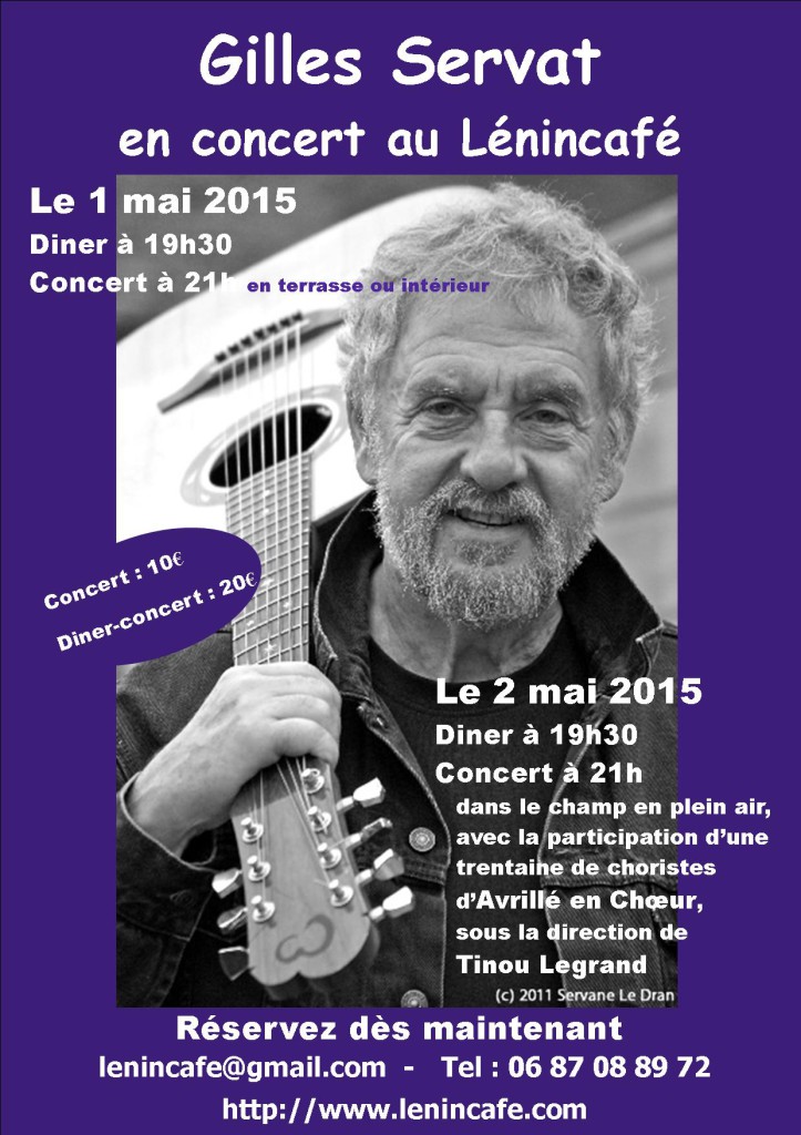 Affiche-concert bleue